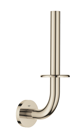 Suporturi si accesorii de baie - Suport hartie igienica Grohe 40385BE1, Essentials, montare pe perete, 1 rola, fixare ascunse, lucios, nickel