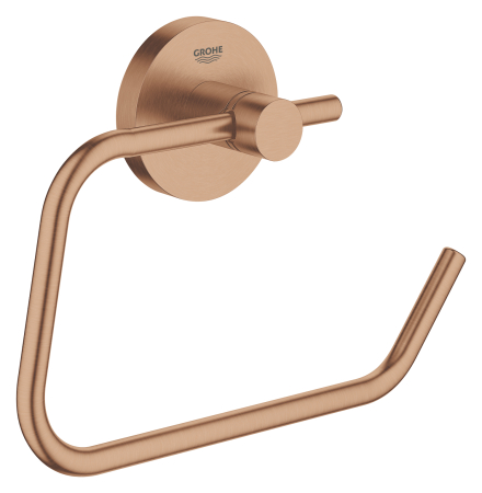Suporturi si accesorii de baie - Suport hartie igienica Grohe 40689DL1, Essentials, 1 rola, fixare ascunsa, mat, cupru