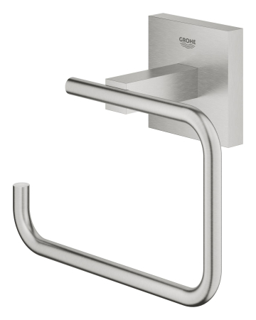 Suport hartie igienica Grohe 40978DC0, Start Cube, pe perete, metal, mat, otel satinat [1]