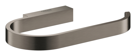 Baie - Suport hartie igienica Grohe 41068AL0, Selection, 1 rola, montare pe perete, fixare ascunsa, mat, grafit