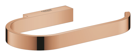 Suporturi si accesorii de baie - Suport hartie igienica Grohe 41068DA0, Selection, 1 rola, montare pe perete, fixare ascunsa, lucios, cupru