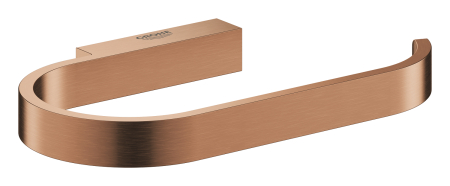 Baie - Suport hartie igienica Grohe 41068DL0, Selection, 1 rola, montare pe perete, fixare ascunsa, mat, cupru