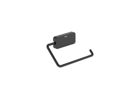 Baie - Suport hartie igienica Roca A817732NB0, 131 mm, 55 mm, 1 role hartie, 2 orificii instalare, pivotanta, Negru