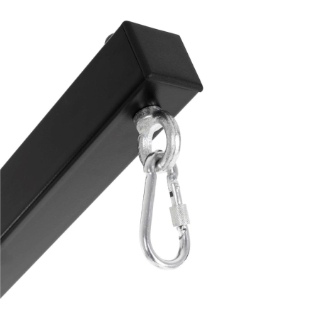 Suport leagan tip cuib sau hamac suspendat, cadru otel, maxim 180 kg, 92x92x205 cm, negru [13]