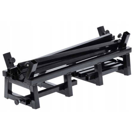 Suport capra metalic pentru taiat lemne, brat reglabil, pliabil, picioare reglabile, max 200 kg, 81x37x103 cm, negru [1]