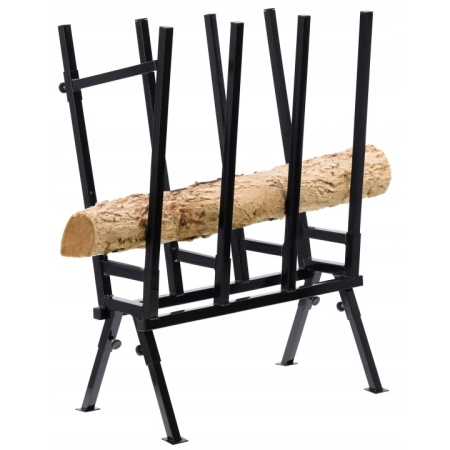 Suport capra metalic pentru taiat lemne, brat reglabil, pliabil, picioare reglabile, max 200 kg, 81x37x103 cm, negru [4]