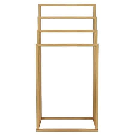 Suport metalic de baie pentru prosoape, cu 4 standuri, 96 cm, auriu mat [10]