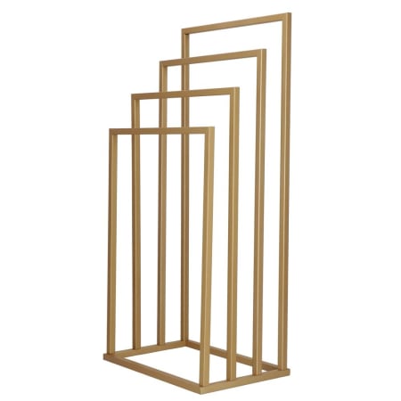 Suport metalic de baie pentru prosoape, cu 4 standuri, 96 cm, auriu mat [7]