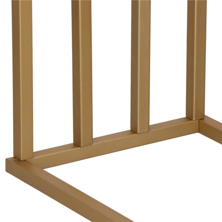 Suport metalic de baie pentru prosoape, cu 4 standuri, 96 cm, auriu mat [1]