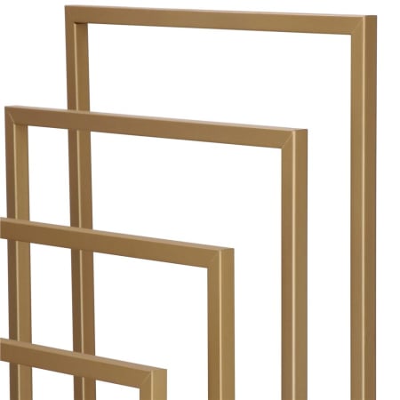 Suport metalic de baie pentru prosoape, cu 4 standuri, 96 cm, auriu mat [9]