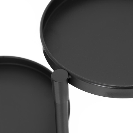 Suport metalic pentru flori cu 5 niveluri, structura pliabila, 48x48x79 cm, negru [7]