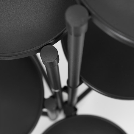 Suport metalic pentru flori cu 5 niveluri, structura pliabila, 48x48x79 cm, negru [10]