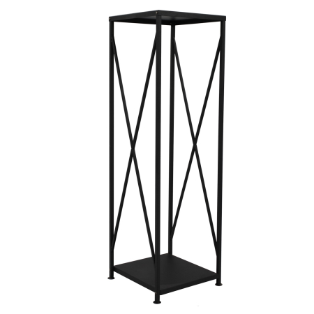 Suport metalic pentru lemne 34x34x111 cm, capacitate mare, negru [7]