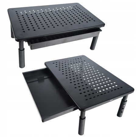 Suport multifunctional reglabil pentru laptop, monitor si imprimanta, cu 3 trepte de ajustare a inaltimii, sertar integrat pentru depozitarea accesori [3]