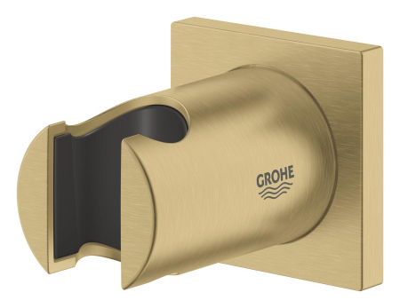 Suport para dus Grohe 27075GN0, Rainshower, pe perete, universal, mat, auriu [2]