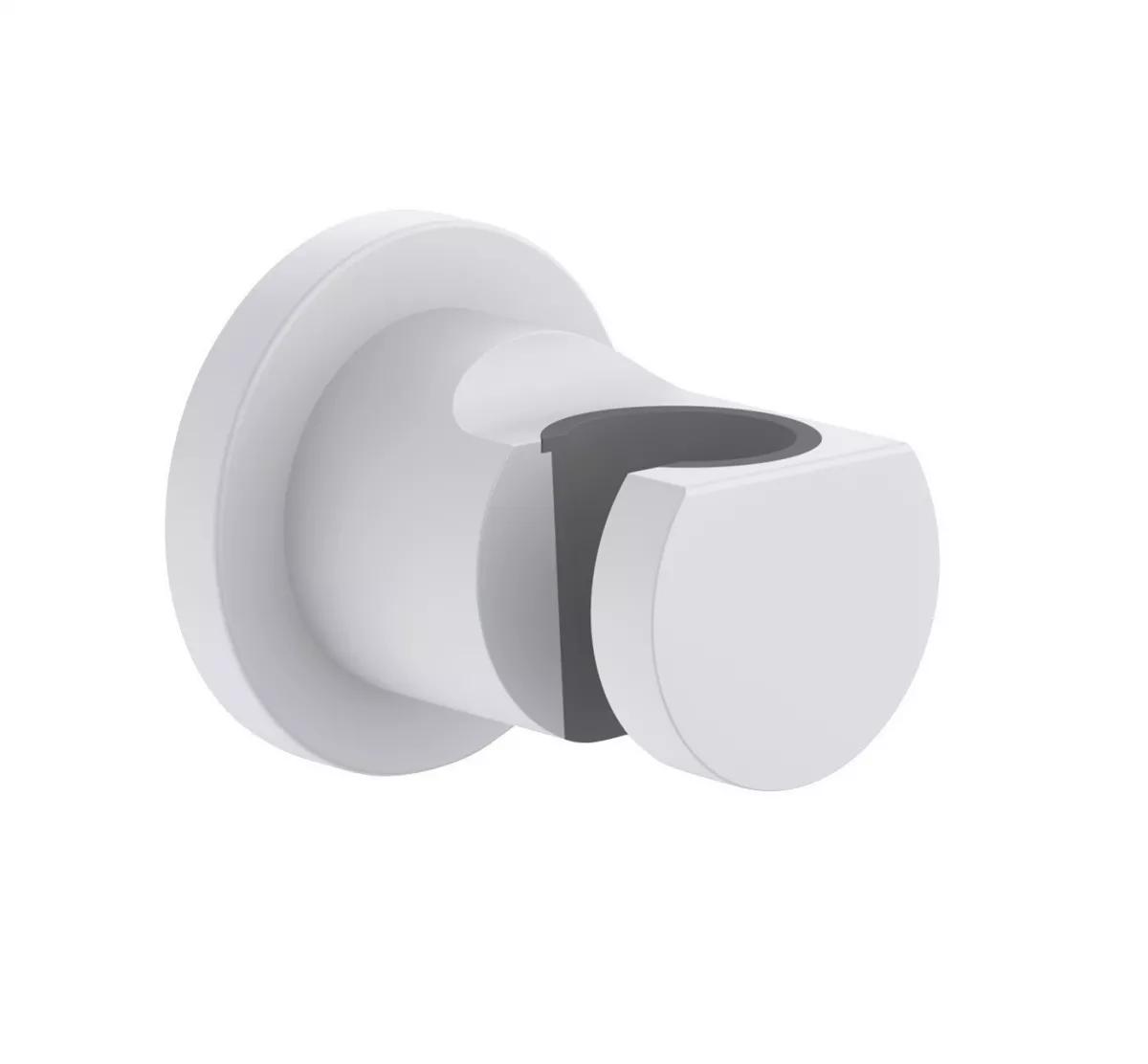 Suporturi si accesorii de baie - Suport para dus Kludi Nova Fonte, aparent, mat, alb, 2055253-15