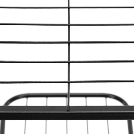 Suport pentru flori, metalic, cu 6 polite, structura verticala, 41x22x106 cm, negru [6]