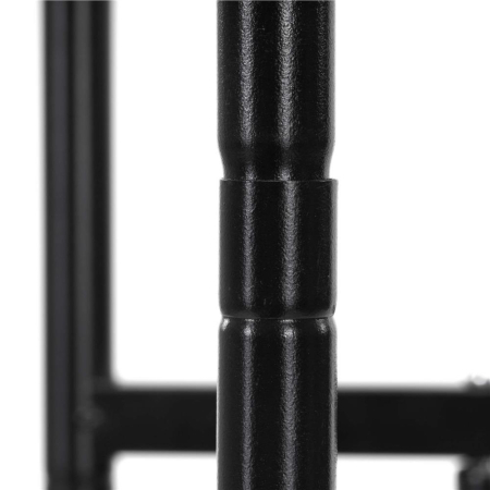 Suport pentru flori, metalic, cu 6 polite, structura verticala, 41x22x106 cm, negru [10]