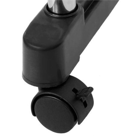 Suport pentru haine pe roti, sina dubla, reglabil pe inaltime si latime, din aluminiu cromat, 155x45x150cm, argintiu [5]