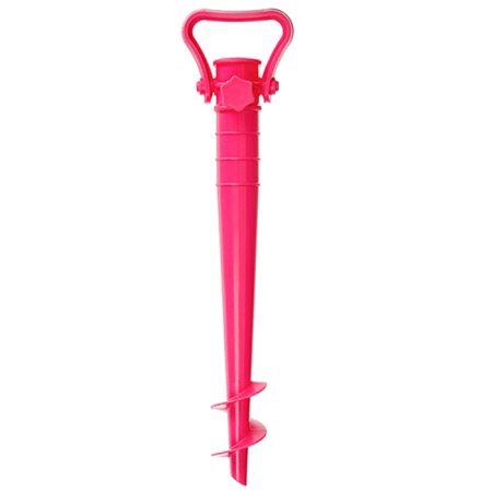 Gradina & balcon - Suport pentru umbrela de plaja, reglabil pentru fixare in nisip, 42 cm, polipropilena, culori asortate
