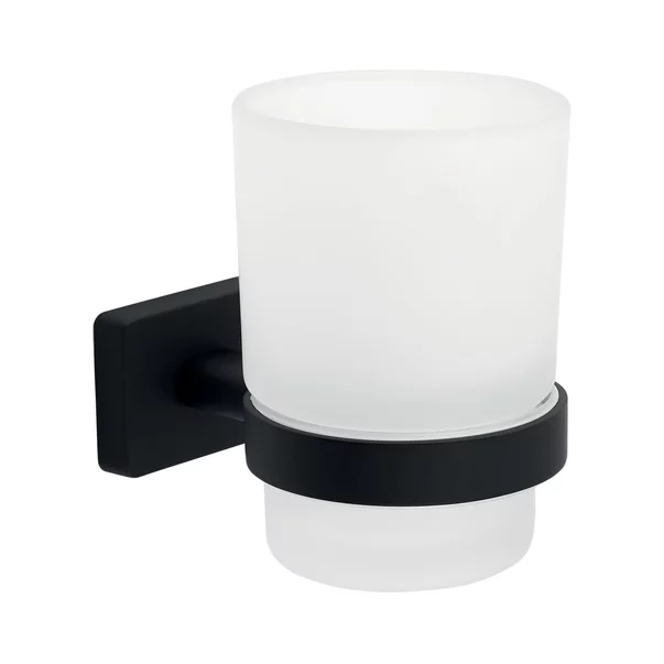 Accesorii lavoare - Suport periute de dinti Ferro Greta alb - negru