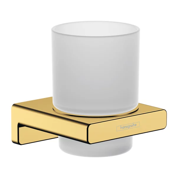 Accesorii lavoare - Suport periute de dinti Hansgrohe AddStoris auriu lucios