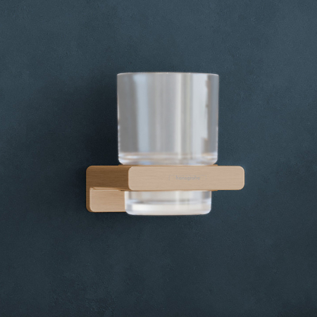Suport periute de dinti Hansgrohe AddStoris bronz periat [2]