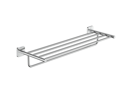 Accesorii baie - Suport prosop baie Roca A817887C00, 608 mm, 199 mm, 2 orificii instalare, 5 rafturi, pe perete, Crom