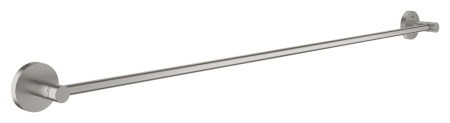 Accesorii baie - Suport prosop Grohe 40386DC1, Essentials, 800 mm, fixare ascunsa, mat, otel satinat