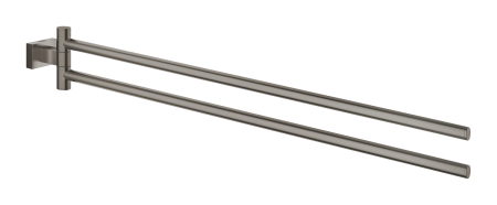 Accesorii baie - Suport prosop Grohe 40624AL1, Essentials Cube, pe perete, 450 mm, metal, mat, grafit