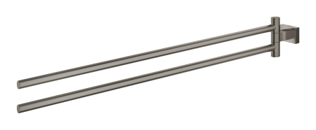 Suport prosop Grohe 40624AL1, Essentials Cube, pe perete, 450 mm, metal, mat, grafit [1]