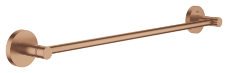 Accesorii baie - Suport prosop Grohe 40688DL1, Essentials, pe perete, 504 mm, metal, mat, cupru
