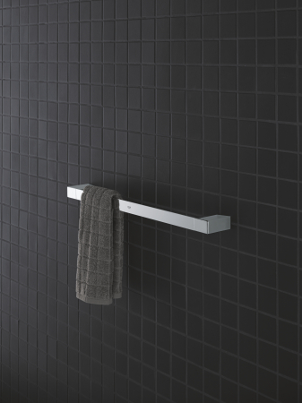 Suport prosop Grohe 40767000, 500 mm, 60 mm, 2 orificii instalare, 1 rafturi, pe perete, metal, Crom [1]