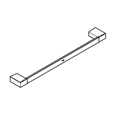 Suport prosop Grohe 40767000, 500 mm, 60 mm, 2 orificii instalare, 1 rafturi, pe perete, metal, Crom [4]