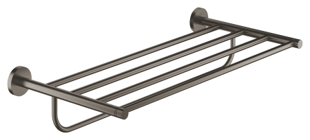 Accesorii baie - Suport prosop Grohe 40800AL1, Essentials, 600 mm, pe perete, metal, mat, grafit