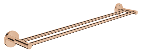 Accesorii baie - Suport prosop Grohe 40802DA1, Essentials, pe perete, 654 mm, metal, lucios, cupru