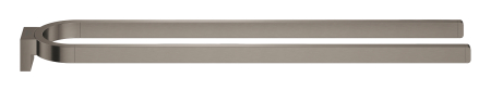 Suport prosop Grohe 41059AL0, Selection, 360 mm, 2 suporti, montare pe perete, metal, mat, grafit [1]