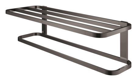 Suport prosop Grohe 41066A00, Selection, 600 mm, 4 suporti, montare pe perete, metal, lucios, grafit [1]