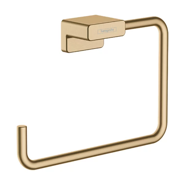 Accesorii baie - Suport prosop inelar Hansgrohe Addstoris Q finisaj bronz periat