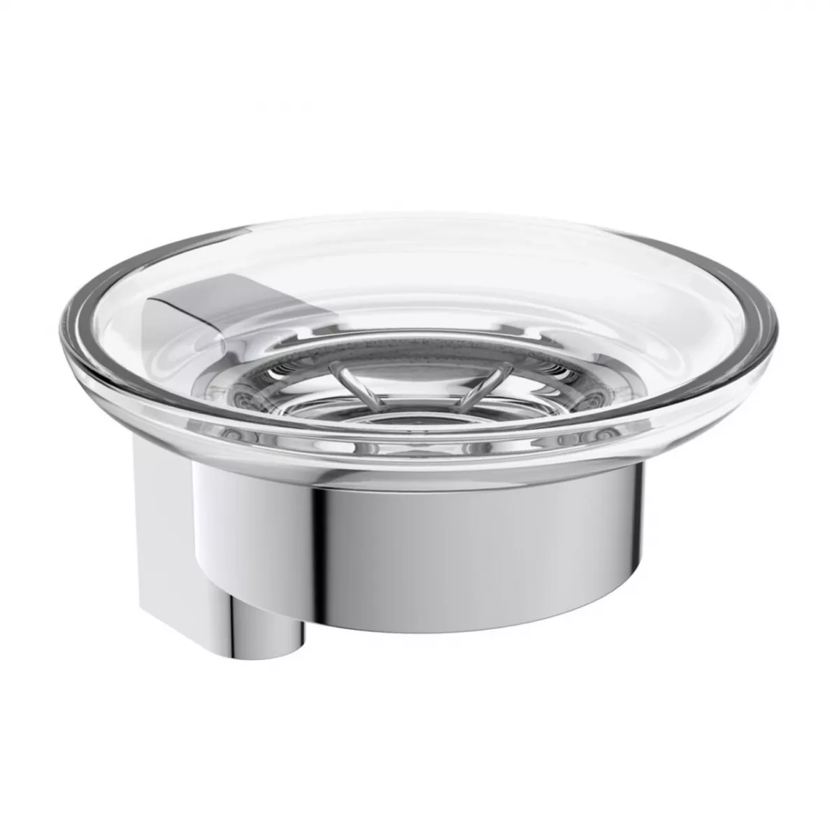 Suporturi si accesorii de baie - Suport sapun Ideal Standard IOM, pe perete, metal/sticla, crom, A9155AA