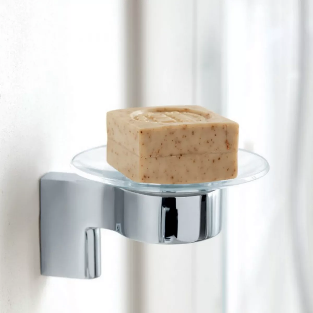 Suport sapun Ideal Standard IOM, pe perete, metal/sticla, crom, A9155AA [3]