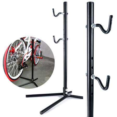 Suport service biciclete inaltime reglabila otel cauciuc, maxim 30 kg, stabil, negru [3]