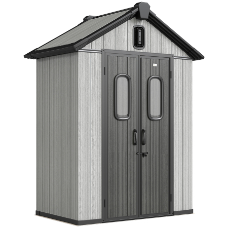 Gradina & balcon -  sura Gradina 160L x 98P x 217A cm, Plastic, Usi duble incuiabile, Gri
