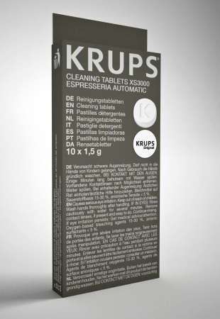 Bucatarie - Tablete pentru curatare espressoare Krups XS300010, pentru decalcifiere, compatibile cu espressoarele Krups