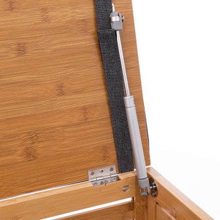 Taburet multifunctional 5Five Sicela, spatiu depozitare, bambus, 35x35x49 cm, bej [5]