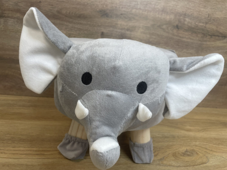 Taburet pentru copii, 28x25cm, maxim 50kg, model elefant [5]