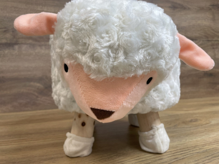 Taburet pentru copii, 28x25cm, maxim 50kg, model oaie [14]