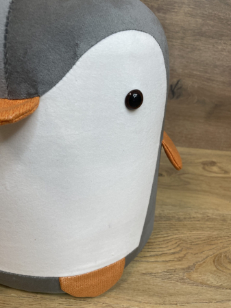 Taburet pentru copii, 28x25cm, maxim 50kg, model pinguin gri [7]