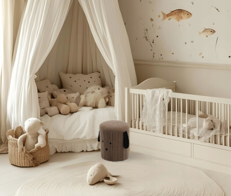 Taburet pentru copii, pliabil cu spatiu depozitare, 80kg, 28×34 cm, maro [3]