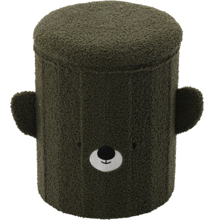 Mobila copii - Taburet pentru copii, pliabil cu spatiu depozitare, 80kg, 28×34 cm, verde